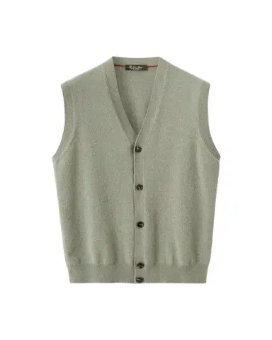 Loro Piana Men's Baby Cashmere Knit Classic-Fit Vest | Thumbnail 1 Loro Piana Men's Baby Cashmere Knit Classic-Fit Vest | Thumbnail 1