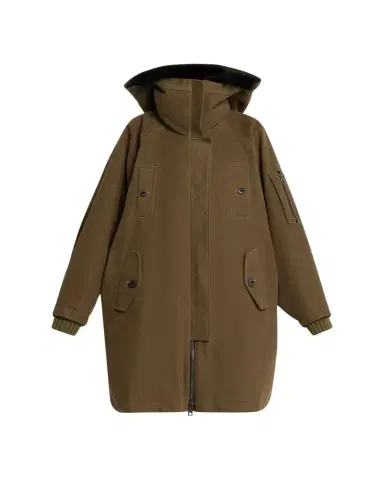 Dolce & Gabbana Lamb Shearling Lined Oversized Hooded Bomber Jacket | Thumbnail 1 Dolce & Gabbana Lamb Shearling Lined Oversized Hooded Bomber Jacket | Thumbnail 1
