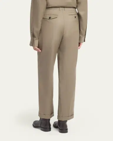 The Row Sorina Pleated Straight-Leg Pants | Thumbnail 3 The Row Sorina Pleated Straight-Leg Pants | Thumbnail 3