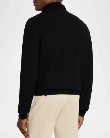 Ralph Lauren Purple Label Piqué-Knit Wool Quarter-Zip Sweater | Thumbnail 7 Ralph Lauren Purple Label Piqué-Knit Wool Quarter-Zip Sweater | Thumbnail 7