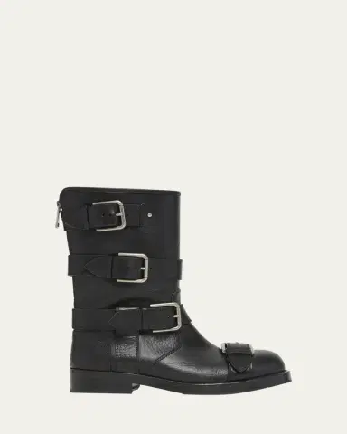 Dolce & Gabbana Leather Buckle Ankle Boots | Thumbnail 6 Dolce & Gabbana Leather Buckle Ankle Boots | Thumbnail 6