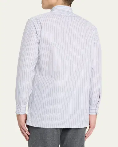 Charvet Men's Cotton Multi-Stripe Sport Shirt | Thumbnail 3 Charvet Men's Cotton Multi-Stripe Sport Shirt | Thumbnail 3