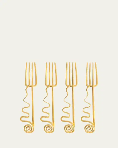 L'Objet Spirale Cocktail Forks, Set of 4 | Thumbnail 3 L'Objet Spirale Cocktail Forks, Set of 4 | Thumbnail 3