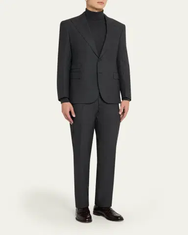 Ralph Lauren Purple Label Gregory Hand-Tailored Birdseye Suit | Thumbnail 2 Ralph Lauren Purple Label Gregory Hand-Tailored Birdseye Suit | Thumbnail 2