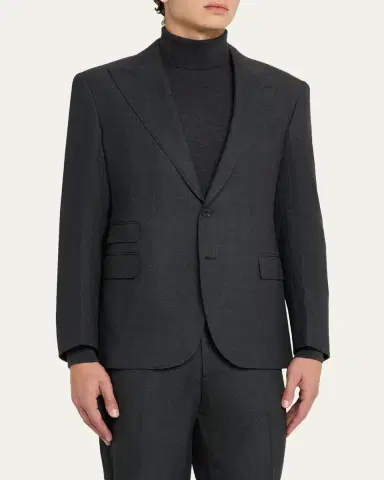 Ralph Lauren Purple Label Gregory Hand-Tailored Birdseye Suit | Thumbnail 4 Ralph Lauren Purple Label Gregory Hand-Tailored Birdseye Suit | Thumbnail 4