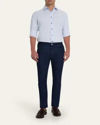 Jacob Cohen Men's Overdyed Denim Slim Fit Jeans | Thumbnail 2 Jacob Cohen Men's Overdyed Denim Slim Fit Jeans | Thumbnail 2