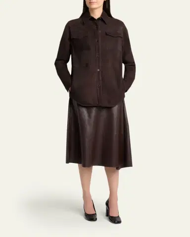 The Row Gwena Sheep Shearling Shirt Jacket | Thumbnail 2 The Row Gwena Sheep Shearling Shirt Jacket | Thumbnail 2