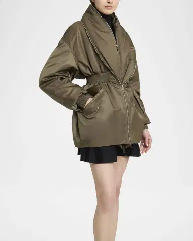 Givenchy Dual-Zipper Shawl Collar Bomber Jacket | Thumbnail 3 Givenchy Dual-Zipper Shawl Collar Bomber Jacket | Thumbnail 3
