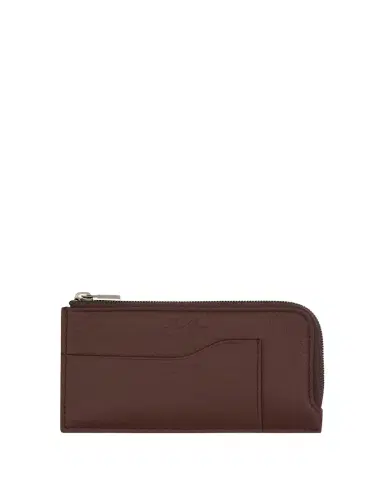Loro Piana Men's Extra Grained Calfskin Zip Card Holder | Thumbnail 1 Loro Piana Men's Extra Grained Calfskin Zip Card Holder | Thumbnail 1