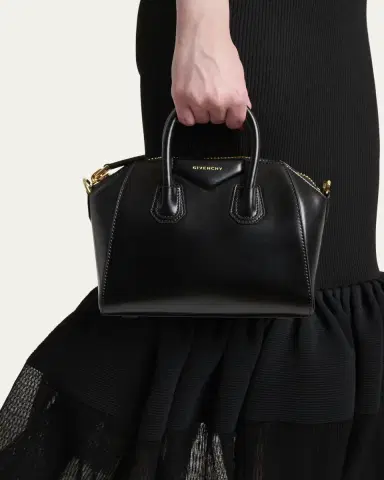 Givenchy Antigona Mini Tote Bag in Box Leather | Thumbnail 2 Givenchy Antigona Mini Tote Bag in Box Leather | Thumbnail 2