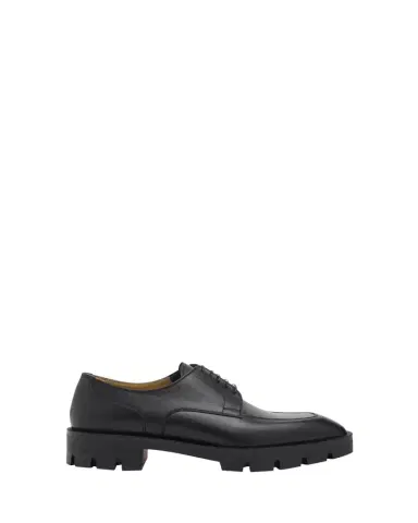 Christian Louboutin Men's Davisol Lion Leather Lug-Sole Derby Shoes | Thumbnail 1 Christian Louboutin Men's Davisol Lion Leather Lug-Sole Derby Shoes | Thumbnail 1