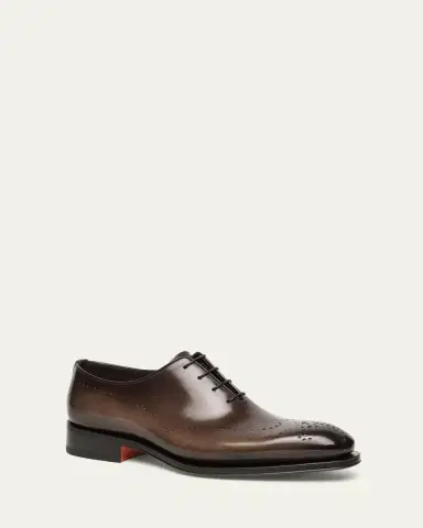Santoni Men's Kaj Brogue Leather Oxfords | Thumbnail 2 Santoni Men's Kaj Brogue Leather Oxfords | Thumbnail 2