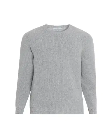 Bergdorf Goodman Men's Cashmere Fisherman Rib Crewneck Sweater | Thumbnail 1 Bergdorf Goodman Men's Cashmere Fisherman Rib Crewneck Sweater | Thumbnail 1