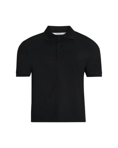 Saint Laurent Men's Embroidered Cassandre Cotton Polo Shirt | Thumbnail 1 Saint Laurent Men's Embroidered Cassandre Cotton Polo Shirt | Thumbnail 1