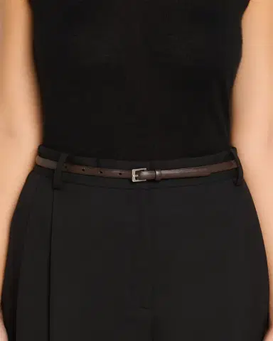 The Row City Leather Skinny Belt | Thumbnail 2 The Row City Leather Skinny Belt | Thumbnail 2