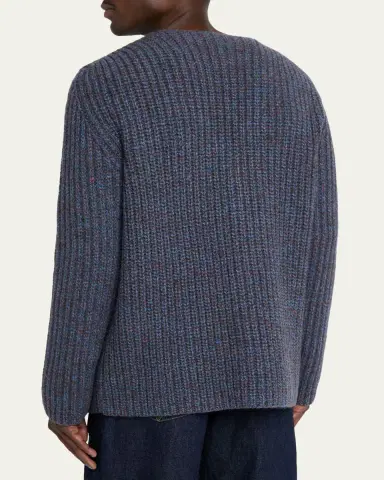 Bergdorf Goodman Men's Cashmere and Wool Melange Knit Cardigan | Thumbnail 3 Bergdorf Goodman Men's Cashmere and Wool Melange Knit Cardigan | Thumbnail 3