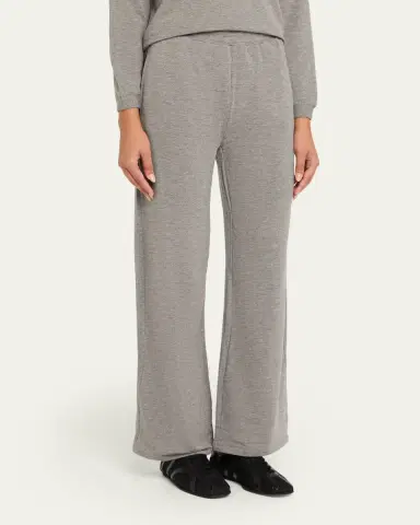 MAJESTIC FILATURES Wide-Leg French Terry Pants | Thumbnail 4 MAJESTIC FILATURES Wide-Leg French Terry Pants | Thumbnail 4