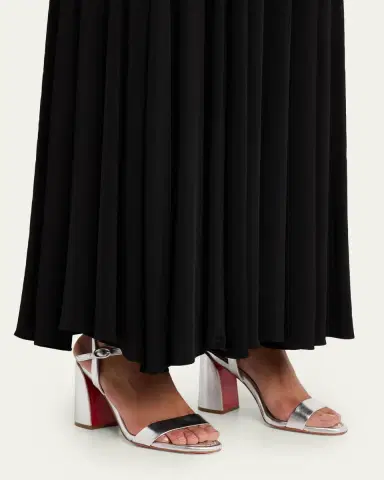 Christian Louboutin 85mm Miss Jane Metallic Leather Ankle-Strap Sandals | Thumbnail 2 Christian Louboutin 85mm Miss Jane Metallic Leather Ankle-Strap Sandals | Thumbnail 2
