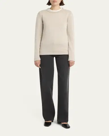 The Row Lyse Cashmere Crewneck Sweater | Thumbnail 2 The Row Lyse Cashmere Crewneck Sweater | Thumbnail 2