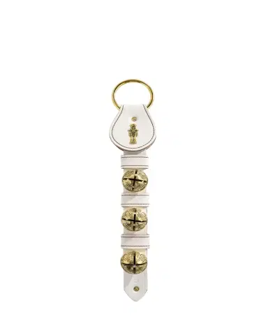 Belsnickel 3 Solid Brass Bells Nutcracker Charm, White | Thumbnail 1 Belsnickel 3 Solid Brass Bells Nutcracker Charm, White | Thumbnail 1
