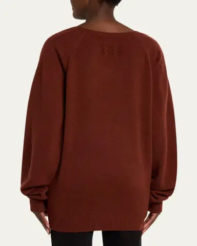 Nili Lotan V-Neck Cashmere Sweater | Thumbnail 3 Nili Lotan V-Neck Cashmere Sweater | Thumbnail 3