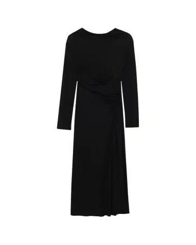 Simkhai Ferrera Ruched Long-Sleeve Midi Dress | Thumbnail 1 Simkhai Ferrera Ruched Long-Sleeve Midi Dress | Thumbnail 1