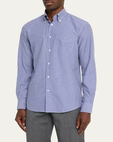 Ralph Lauren Purple Label Micro-Gingham Shirt | Thumbnail 4 Ralph Lauren Purple Label Micro-Gingham Shirt | Thumbnail 4