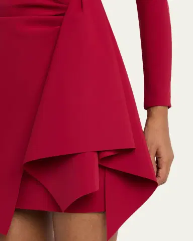 Chiara Boni La Petite Robe Draped Boat-Neck Mini Dress | Thumbnail 9 Chiara Boni La Petite Robe Draped Boat-Neck Mini Dress | Thumbnail 9