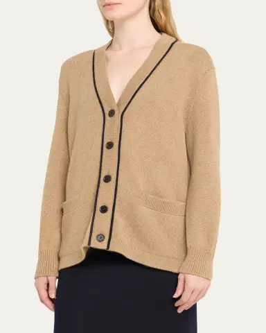 Loro Piana Pablo Baby Cashmere Cardigan Sweater | Thumbnail 4 Loro Piana Pablo Baby Cashmere Cardigan Sweater | Thumbnail 4