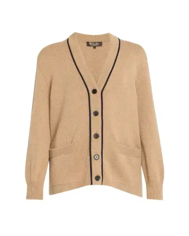 Loro Piana Pablo Baby Cashmere Cardigan Sweater | Thumbnail 1 Loro Piana Pablo Baby Cashmere Cardigan Sweater | Thumbnail 1