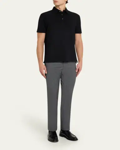 Ralph Lauren Purple Label Cotton-Cashmere Piqué Polo Shirt | Thumbnail 2 Ralph Lauren Purple Label Cotton-Cashmere Piqué Polo Shirt | Thumbnail 2