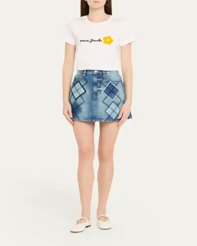 Marc Jacobs Logo Flower Applique T-Shirt | Thumbnail 2 Marc Jacobs Logo Flower Applique T-Shirt | Thumbnail 2