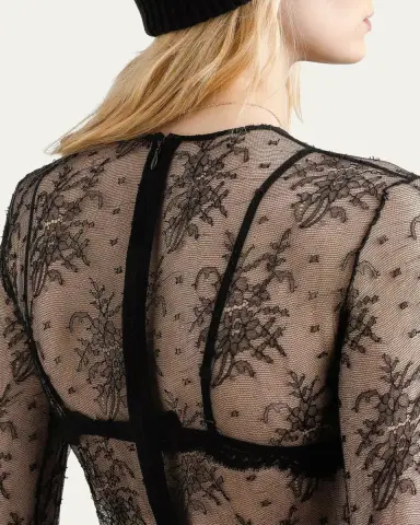 Dolce & Gabbana Chantilly Lace Long-Sleeve Bodysuit | Thumbnail 5 Dolce & Gabbana Chantilly Lace Long-Sleeve Bodysuit | Thumbnail 5