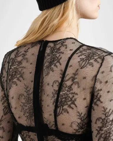 Dolce & Gabbana Chantilly Lace Long-Sleeve Bodysuit | Thumbnail 9 Dolce & Gabbana Chantilly Lace Long-Sleeve Bodysuit | Thumbnail 9