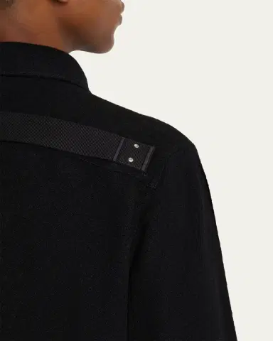 Rick Owens Men's Alice Wool Cropped Full-Zip Blouson | Thumbnail 5 Rick Owens Men's Alice Wool Cropped Full-Zip Blouson | Thumbnail 5