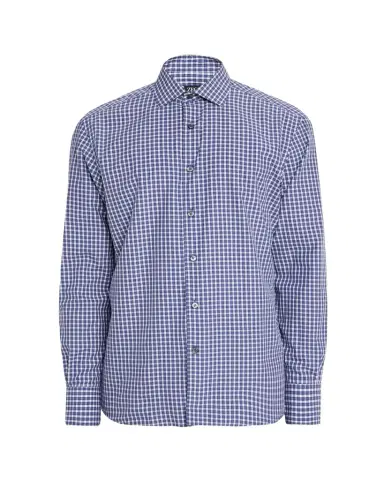 ZEGNA Men's Petite Check Cotton Button-Down Shirt | Thumbnail 1 ZEGNA Men's Petite Check Cotton Button-Down Shirt | Thumbnail 1