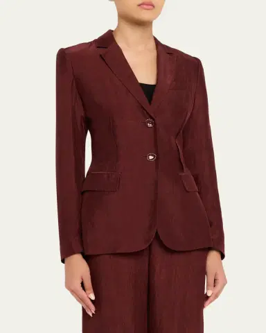 Jason Wu Collection Crinkled Satin Single-Breasted Jacket | Thumbnail 3 Jason Wu Collection Crinkled Satin Single-Breasted Jacket | Thumbnail 3