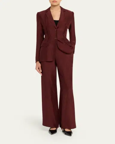 Jason Wu Collection Crinkled Satin Single-Breasted Jacket | Thumbnail 4 Jason Wu Collection Crinkled Satin Single-Breasted Jacket | Thumbnail 4