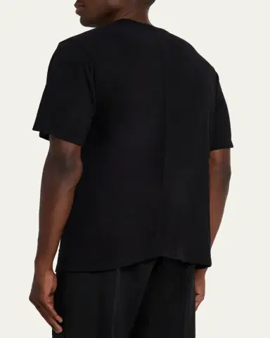 Rick Owens Men's Wool-Blend Jersey Crewneck T-Shirt | Thumbnail 3 Rick Owens Men's Wool-Blend Jersey Crewneck T-Shirt | Thumbnail 3