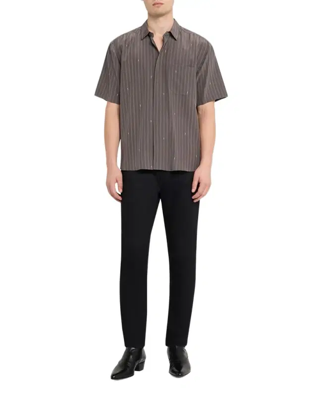 Men's Cassandre Short-Sleeved Button-Front Shirt Men's Cassandre Short-Sleeved Button-Front Shirt