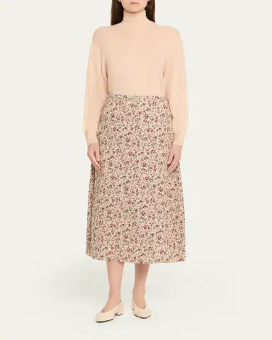 Loro Piana Camino Cashmere-Silk Turtleneck Sweater | Thumbnail 2 Loro Piana Camino Cashmere-Silk Turtleneck Sweater | Thumbnail 2