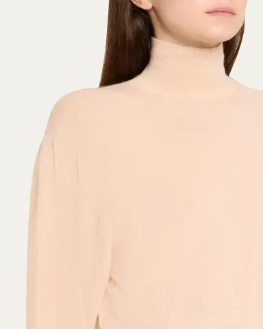 Loro Piana Camino Cashmere-Silk Turtleneck Sweater | Thumbnail 5 Loro Piana Camino Cashmere-Silk Turtleneck Sweater | Thumbnail 5