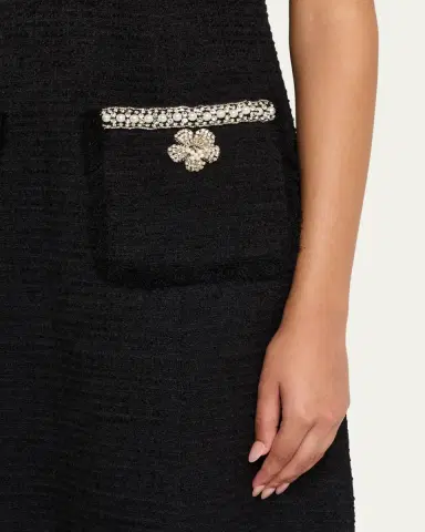 Rickie Freeman for Teri Jon Bead & Crystal-Trim Boucle Dress | Thumbnail 5 Rickie Freeman for Teri Jon Bead & Crystal-Trim Boucle Dress | Thumbnail 5