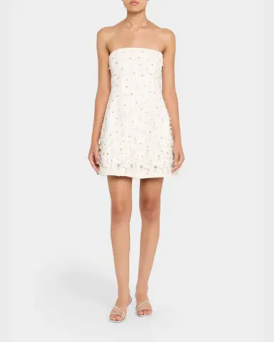 Simkhai Yasmin Embellished Strapless Mini Dress | Thumbnail 6 Simkhai Yasmin Embellished Strapless Mini Dress | Thumbnail 6