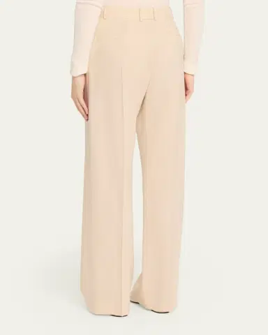Loro Piana Edward Pleated Wide-Leg Trousers | Thumbnail 3 Loro Piana Edward Pleated Wide-Leg Trousers | Thumbnail 3