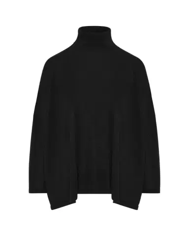 Eskandar Wide Scrunch Neck Top (Mid Plus Length) | Thumbnail 1 Eskandar Wide Scrunch Neck Top (Mid Plus Length) | Thumbnail 1