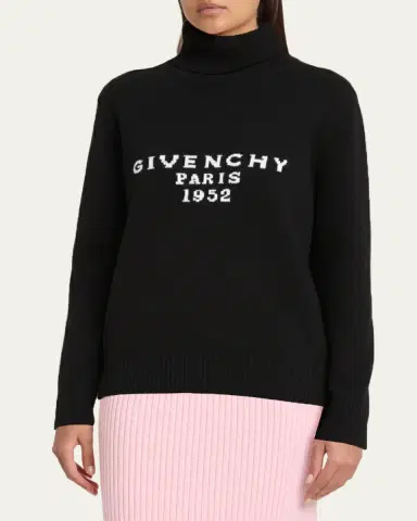 Givenchy Turtleneck Logo Wool-Cashmere Sweater | Thumbnail 4 Givenchy Turtleneck Logo Wool-Cashmere Sweater | Thumbnail 4