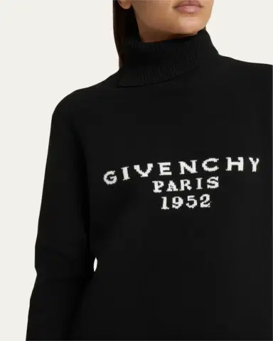 Givenchy Turtleneck Logo Wool-Cashmere Sweater | Thumbnail 5 Givenchy Turtleneck Logo Wool-Cashmere Sweater | Thumbnail 5