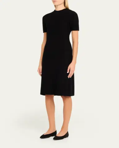Loro Piana Jarilla Silk Boucle Midi Dress | Thumbnail 4 Loro Piana Jarilla Silk Boucle Midi Dress | Thumbnail 4