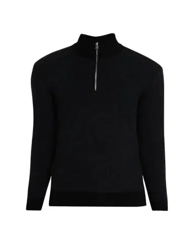 Ralph Lauren Purple Label Birdseye Cashmere Quarter-Zip Sweater | Thumbnail 1 Ralph Lauren Purple Label Birdseye Cashmere Quarter-Zip Sweater | Thumbnail 1